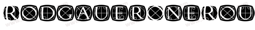 RodgauerOneRound Medium字体转换